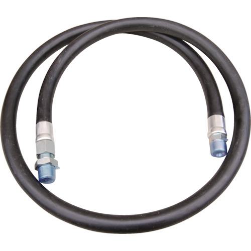 ■アクアシステム 耐油ゴムホース(25A×2000両端金具01-05+09付)〔品番:H807210500〕【2444753:0】[送料別途見積り][法人・事業所限定][外直送][店頭受取不可]