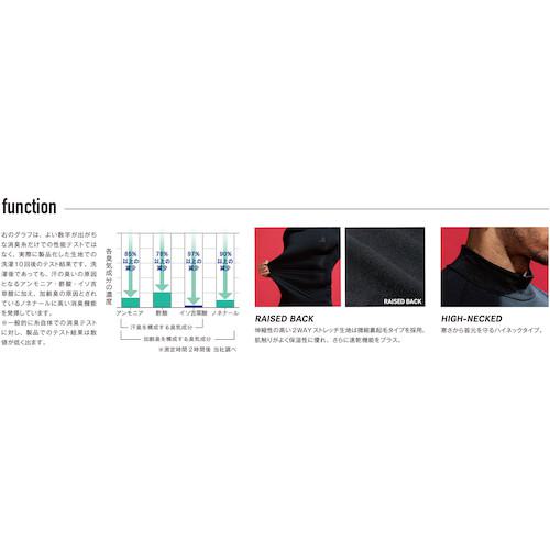 ■おたふくBTパワーストレッチサーモデオハイネックシャツM〔品番:JW275M〕【2446292:0】