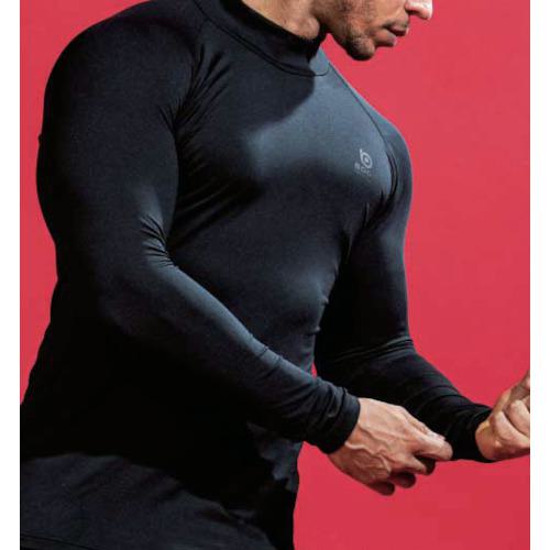 ■おたふくBTパワーストレッチサーモデオハイネックシャツM〔品番:JW275M〕【2446292:0】