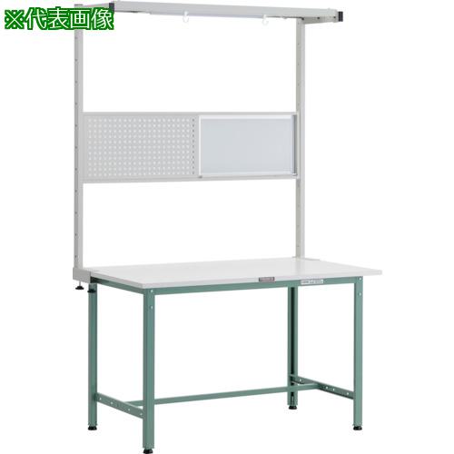 ■TRUSCO 軽荷重作業台(300kg)AE型 1200X600XH1948(全高) ツールハンガーフルセット付 グリーン色〔品番:AE1260THFS〕【2475825:0】[法人・事業所限定][直送元][店頭受取不可]