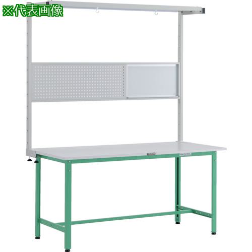 ■TRUSCO 軽荷重作業台(300kg)AE型 1500X900XH1948(全高) ツールハンガーフルセット付 ヤンググリーン色〔品番:RAE1509THFSYG〕【2486824:0】[法人・事業所限定][直送元][店頭受取不可]｜ホームセンターバロー　店
