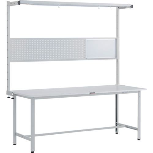 ■TRUSCO 軽荷重作業台(300kg)AE型 1800X750XH1948(全高) ツールハンガーフルセット付 ホワイト色〔品番:RAE1800THFSW〕【2486827:0】[法人・事業所限定][直送元][店頭受取不可]