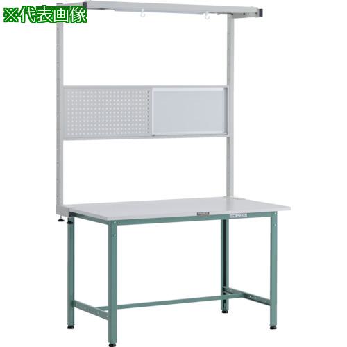 ■TRUSCO 軽荷重作業台(300kg)AE型 1200X600XH740 ツールハンガーフルセット付 グリーン色〔品番:RAE1260THFS〕【2486835:0】[法人・事業所限定][直送元][店頭受取不可]