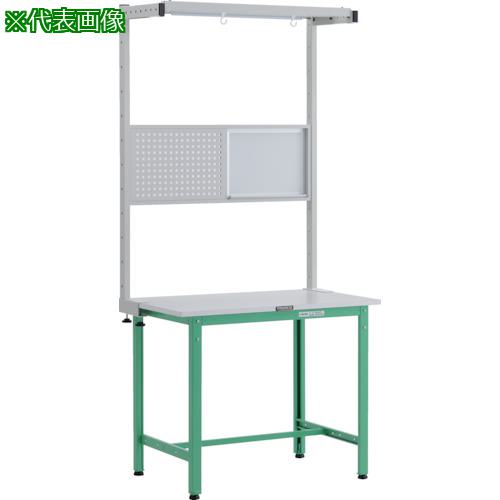 ■TRUSCO 軽荷重作業台(300kg)AE型 900X750XH1948(全高) ツールハンガーフルセット付 ヤンググリーン色〔品番:RAE0975THFSYG〕【2486841:0】[法人・事業所限定][直送元][店頭受取不可]