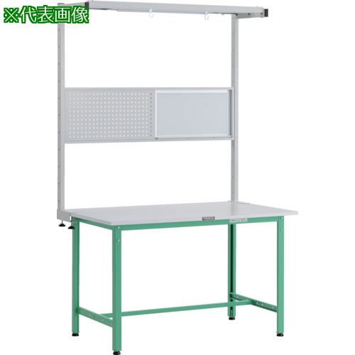 ■TRUSCO 軽荷重作業台(300kg)AE型 1200X600XH1948(全高) ツールハンガーフルセット付 ヤンググリーン色〔品番:RAE1260THFSYG〕【2486847:0】[法人・事業所限定][直送元][店頭受取不可]