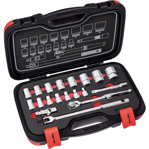 ■Pro-Auto 1/2DR.19PCソケットレンチセット〔品番:PA4019〕【2507758:0】[店頭受取不可]｜ホームセンターバロー　店