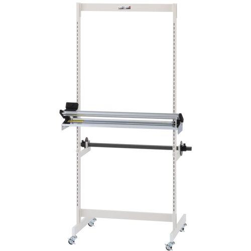 ■ヤマテック ロール材スタンド スタンダードタイプ らくらくカッター付き(W600サイズ) W777×D633×H1548mm〔品番:RSR600N〕【2508013:0】[法人・事業所限定][直送元][店頭受取不可]