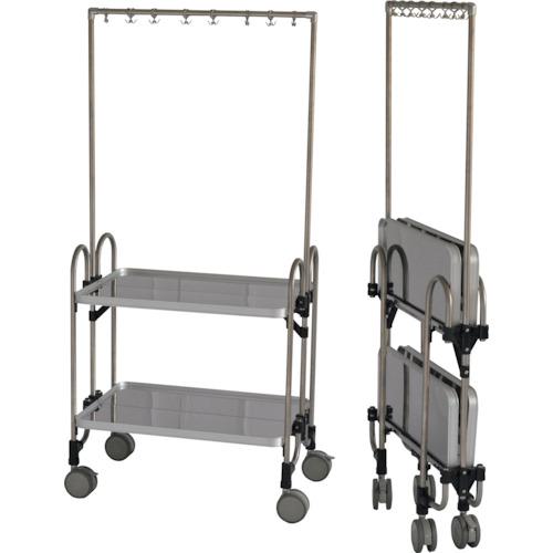 ■トクヤマ 道具バー付折りたたみ式ワゴン〔品番:FEAM2TN〕【2510915:0】[送料別途見積り][法人・事業所限定][外直送][店頭受取不可] 50,952円