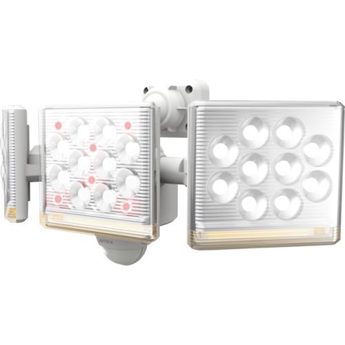 ■RITEX 12W3灯 フリーアーム式 LEDセンサーライト リモコン付〔品番:LEDAC3045〕【2514032:0】[店頭受取不可] 8,903円
