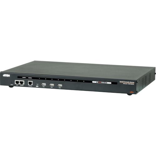■ATEN 8ポートシリアルコンソールサーバー(デュアル電源/LAN対応モデル)〔品番:SN0108CO〕【2516033:0】[送料別途見積り][店頭受取不可]