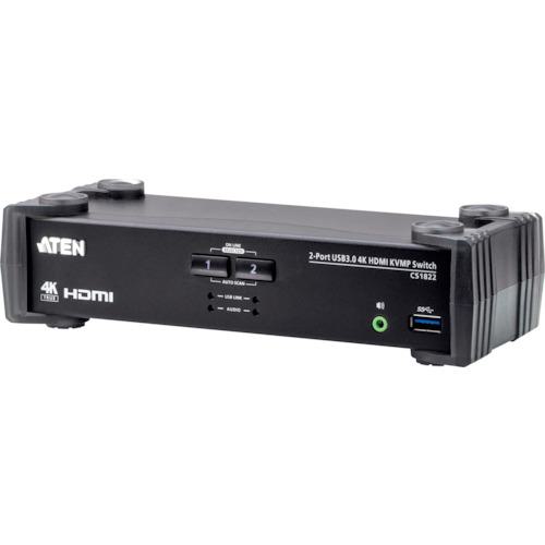 ■ATEN KVMスイッチ2ポート/USB3.0/HDMI/4K〔品番:CS1822〕【2517529:0】[法人・事業所限定][直送元][店頭受取不可]