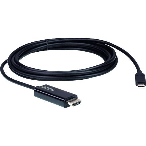 ■ATEN USB-C→4K HDMIケーブル(2.7m)〔品番:UC3238〕【2519147:0】[店頭受取不可]