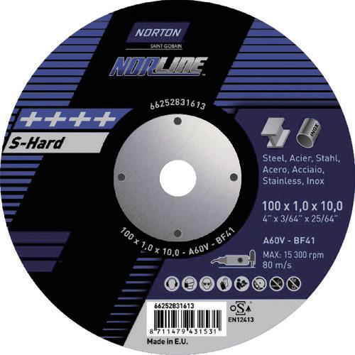 ■NORTON 切断砥石XTイノックス《25枚入》〔品番:2TW100XTA10N〕【2522317×25:0】[店頭受取不可]