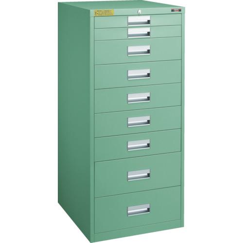 ■TRUSCO LVE型キャビネット 500&times;550&times;H1100 引出9段〔品番:LVE1108〕【2523779:0】[法人・事業所限定][直送元][店頭受取不可]｜ホームセンターバロー　店