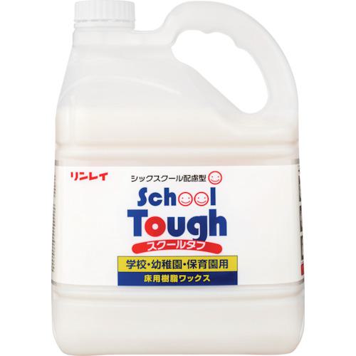 ■リンレイ 学校用樹脂ワックス スクールタフ 4L エコボトル《3本入》〔品番:678814〕【2531344×3:0】[送料別途見積り][法人・事業所限定][外直送][店頭受取不可]