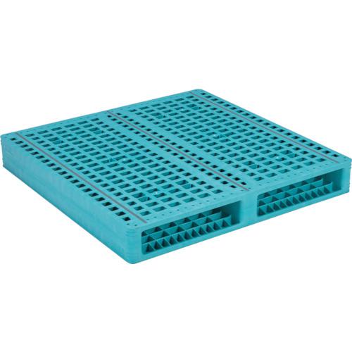 ■サンコー プラスチックパレット 814452 R2-1212F-2〔品番:81445201BL502〕【2534278:0】[送料別途見積り][法人・事業所限定][外直送][店頭受取不可]