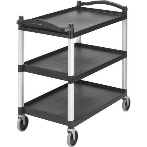■CAMBRO 大型サービスカートKDブラック〔品番:BC340KD110〕【2534319:0】[送料別途見積り][法人・事業所限定][外直送][店頭受取不可]