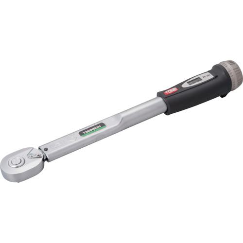 ■TONE プレセット形トルクレンチ(ダイレクトセット・ホールドタイプ) トルク調整範囲5~25N・m 差込角9.5mm〔品番:T3MN25H〕【2537674:0】[店頭受取不可]