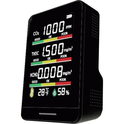 ■グリーンクロス 日本製 多機能型CO2濃度測定器〔品番:6300009060〕【2539416:0】[法人・事業所限定][外直送元][店頭受取不可]