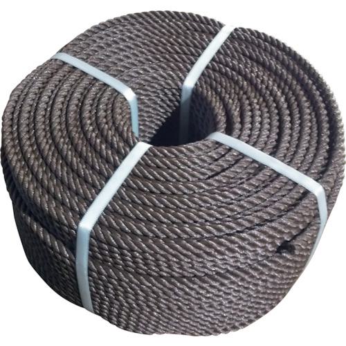 ■まつうら ポリエチレンロープ(3打ち) 10mmΦ&times;200m こげ茶〔品番:PE10X200DBRN〕【2540636:0】[送料別途見積り][法人・事業所限定][外直送][店頭受取不可]｜ホームセンターバロー　店
