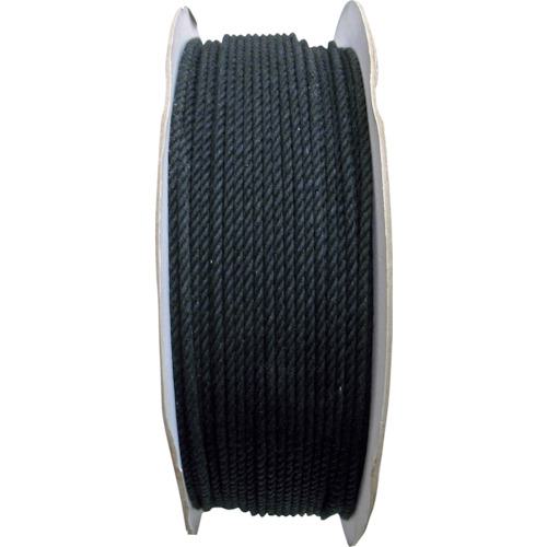 ■まつうら 綿ロープ(3打ち)3mmΦ×300m 黒 ドラム巻〔品番:MR3X300BKDR〕【2540680:0】[送料別途見積り][法人・事業所限定][外直送][店頭受取不可]