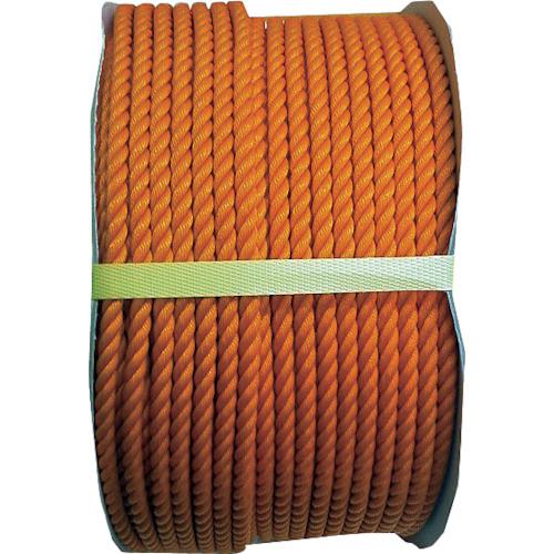 ■まつうら ポリエチレンロープ(3打ち)9mmΦ×150m オレンジ ドラム巻〔品番:PE9X150OREDR〕【2542171:0】[送料別途見積り][法人・事業所限定][外直送][店頭受取不可]