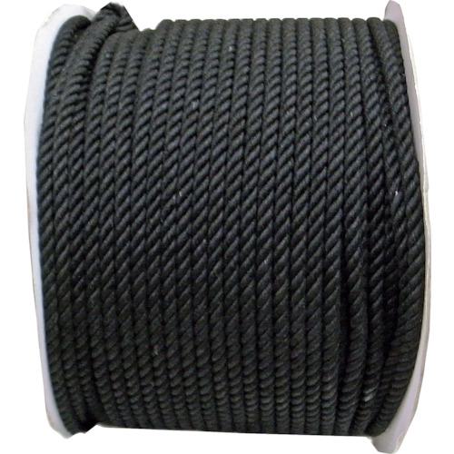■まつうら 綿ロープ(3打ち)8mmΦ×200m 黒 ドラム巻〔品番:MR8X200BKDR〕【2545364:0】[送料別途見積り][法人・事業所限定][外直送][店頭受取不可]