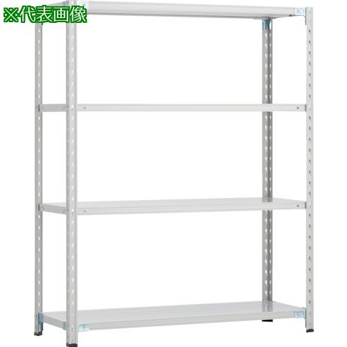 ■TRUSCO CB型セミボルトレス軽中量棚 900X450XH1500 4段 WG色〔品番:CB5344WG〕【2545621:0】[法人・事業所限定][直送元][店頭受取不可]｜ホームセンターバロー　店