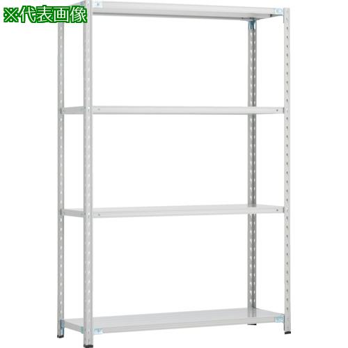 ■TRUSCO CB型セミボルトレス軽中量棚 1500X600XH1800 4段 WG色〔品番:CB6564WG〕【2547137:0】[法人・事業所限定][直送元][店頭受取不可]｜ホームセンターバロー　店