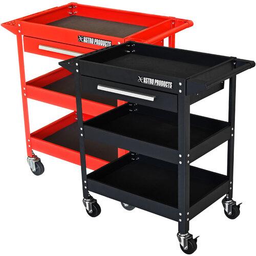 ■アストロプロダクツ ツールワゴン 3段 ブラック 引出付 TW830〔品番:2003000008302〕【2547446:0】[店頭受取不可] 16,500円