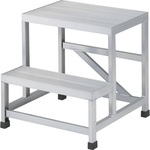 ■TRUSCO アルミ製溶接一体構造型作業台 二段(完成品) W600×D600×H600〔品番:WTDB26660〕【2562612:0】[直送DS][店頭受取不可]
