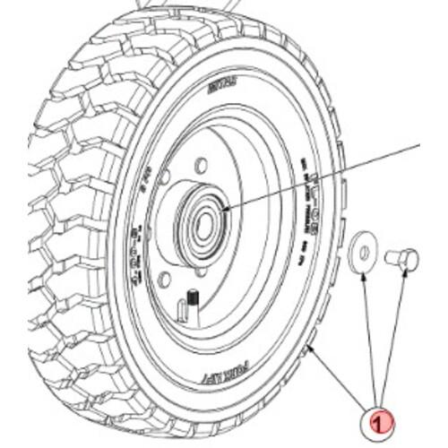 ■Nilfisk フォームリアタイヤキット 4.00-8 CPL KIT〔品番:1466587000〕【2567762:0】[送料別途見積り][法人・事業所限定][外直送][店頭受取不可]