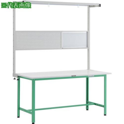 ■TRUSCO 軽荷重作業台(300kg)AE型 1500X900XH1948(全高) ツールハンガーフルセット付 ヤンググリーン色〔品番:AE1509THFSYG〕【2572268:0】[法人・事業所限定][直送元][店頭受取不可]
