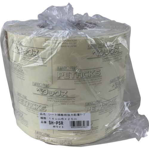 ■ユタカメイク シート補修用強力粘着テープロール巻 ホワイト 14cm×25m〔品番:SHP5R〕【2579920:0】[店頭受取不可] 16,931円