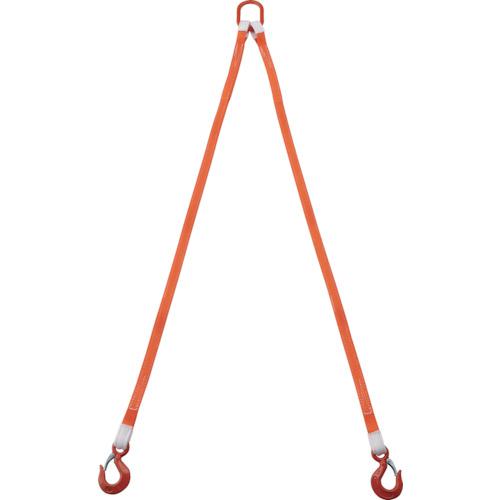 ■TRUSCO 2本吊ベルトスリングセット 25mm幅X1.5m 吊り角度60°時荷重0.86t(最大使用荷重1t)〔品番:G252P15〕