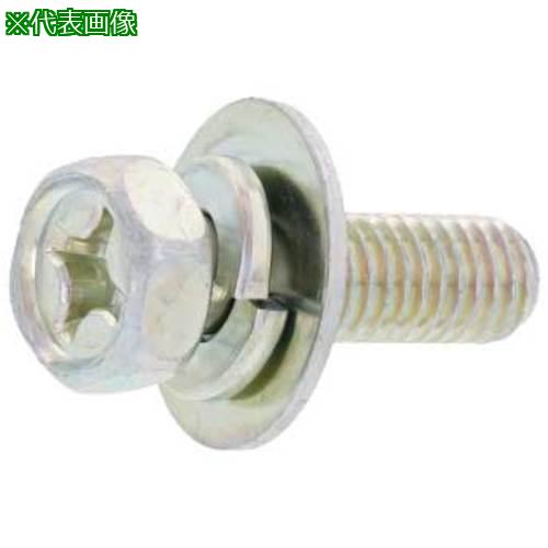 ■SUNCO 組込みねじ (+)アプセットPD\u003d3(鉄(または標準)・ユニクロ) M6×20(500本入)〔品番:100001090060020001〕【2583131:0】[送料別途見積り][掲外取寄][店頭受取不可]