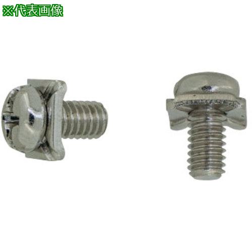 ■SUNCO ニッケル 端子ねじ(+-)ナベK形 角座6.4×1.0対角押 3×6 (0) (3000本入)〔品番:100002610030006005〕【2583202:0】[送料別途見積り][掲外取寄][店頭受取不可]