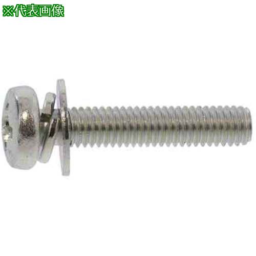 ■SUNCO 組込みねじ (+)バインドI\u003d3(鉄(または標準)・クロメート) M2×8(3000本入)〔品番:100004130020008002〕【2583253:0】[送料別途見積り][掲外取寄][店頭受取不可]