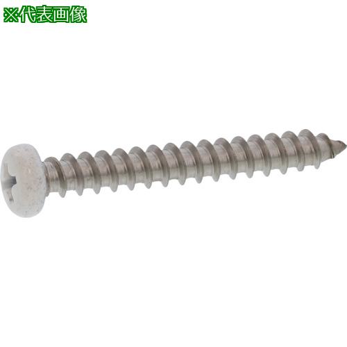 ■SUNCO 頭部ホワイト ステン(+)Aナベ 4×35 (500本入)〔品番:2002000000400350A0〕【2583613:0】[送料別途見積り][掲外取寄][店頭受取不可]