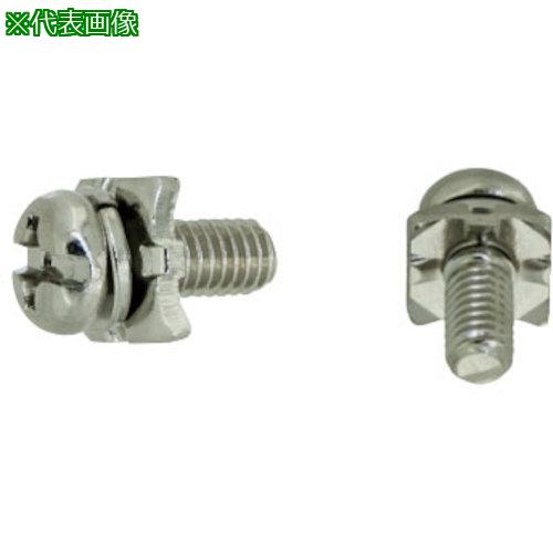 ■SUNCO ニッケル 端子ねじ+-ナベSH形 角座7.4×1.2対辺押 3.5×8 (6) (2000本入)〔品番:100002700035008605〕【2584777:0】[送料別途見積り][掲外取寄][店頭受取不可]