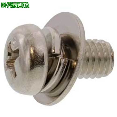 ■SUNCO 組込みねじ ピタック(+)ナベP\u003d3(鉄(または標準)・三価ホワイト) M5×15(600本入)〔品番:1000P0030050015003〕【2587931:0】[送料別途見積り][掲外取寄][店頭受取不可]