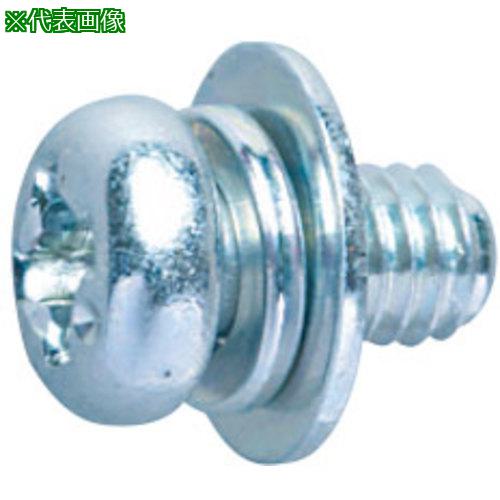 ■SUNCO 組込みねじ (+)ナベI\u003d3(丸先(鉄(または標準)・三価ホワイト) M3×6(1500本入)〔品番:100050130030006003〕【2589610:0】[送料別途見積り][掲外取寄][店頭受取不可]