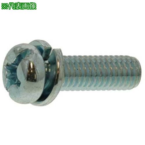 ■SUNCO 組込みねじ (+-)ナベP\u003d2(鉄(または標準)・三価ホワイト) M3.5×8(2500本入)〔品番:100002020035008003〕【2595779:0】[送料別途見積り][掲外取寄][店頭受取不可]