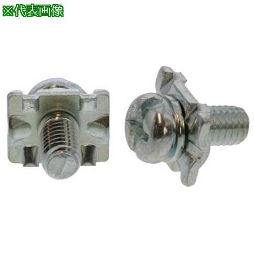 ■SUNCO 三価ホワイト 端子ねじ+-ナベSC形 長方形8×10×1.2B 4×10 (1) (1200本入)〔品番:100002720040010103〕【2600503:0】[送料別途見積り][掲外取寄][店頭受取不可]