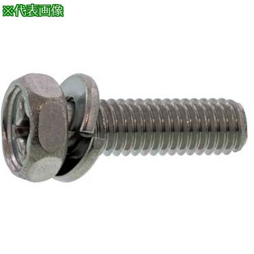 ■SUNCO 組込みねじ (+)アプセットP=2(黄銅・ニッケル) M6&times;12(400本入)〔品番:100101020060012005〕【2602177:0】[送料別途見積り][掲外取寄][店頭受取不可]｜ホームセンターバロー　店