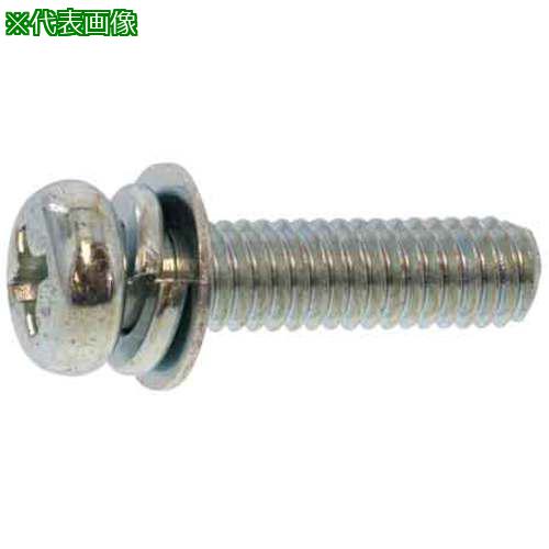 ■SUNCO 組込みねじ (+)ナベP=4 薄板用(鉄(または標準)・クローム) M3&times;8(1800本入)〔品番:1000U0040030008006〕【2606866:0】[送料別途見積り][掲外取寄][店頭受取不可]｜ホームセンターバロー　店