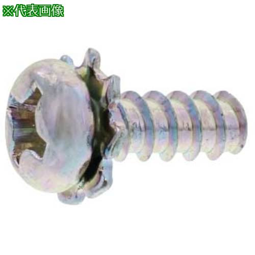 ■SUNCO 三価ホワイト BタイプナベLO\u003d2外歯 3×12 (2500本入)〔品番:300080050030012003〕【2614547:0】[送料別途見積り][掲外取寄][店頭受取不可]