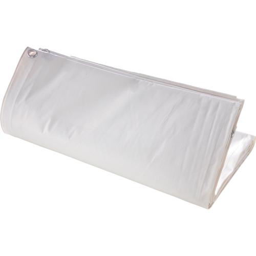 ■TRUSCO エコノミー白防炎シート 幅10x長さ10m (目付280g)〔品番:TBS2801010〕【2619909:0】[店頭受取不可]