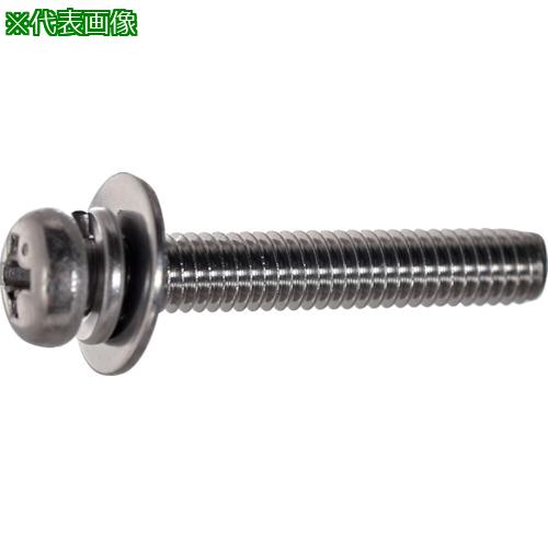 ■TRUSCO ナベ頭座金組込ねじ P\u003d3 ステンレス M3×8 860本入 (ばね座金+JISワッシャー付き) ヘキサゴンパック〔品番:S0160308〕【2621551:0】[送料別途見積り][法人・事業所限定][店頭受取不可]