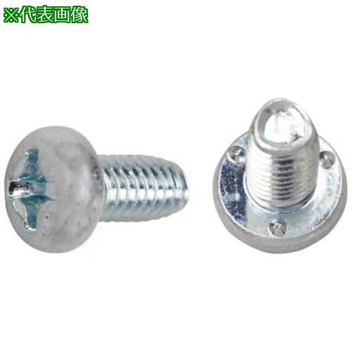 ■SUNCO 三価ホワイト Sタイプナベ 3点ポッチ付 4×8 (2000本入)〔品番:300000P00040008003〕【2623937:0】[送料別途見積り][掲外取寄][店頭受取不可]